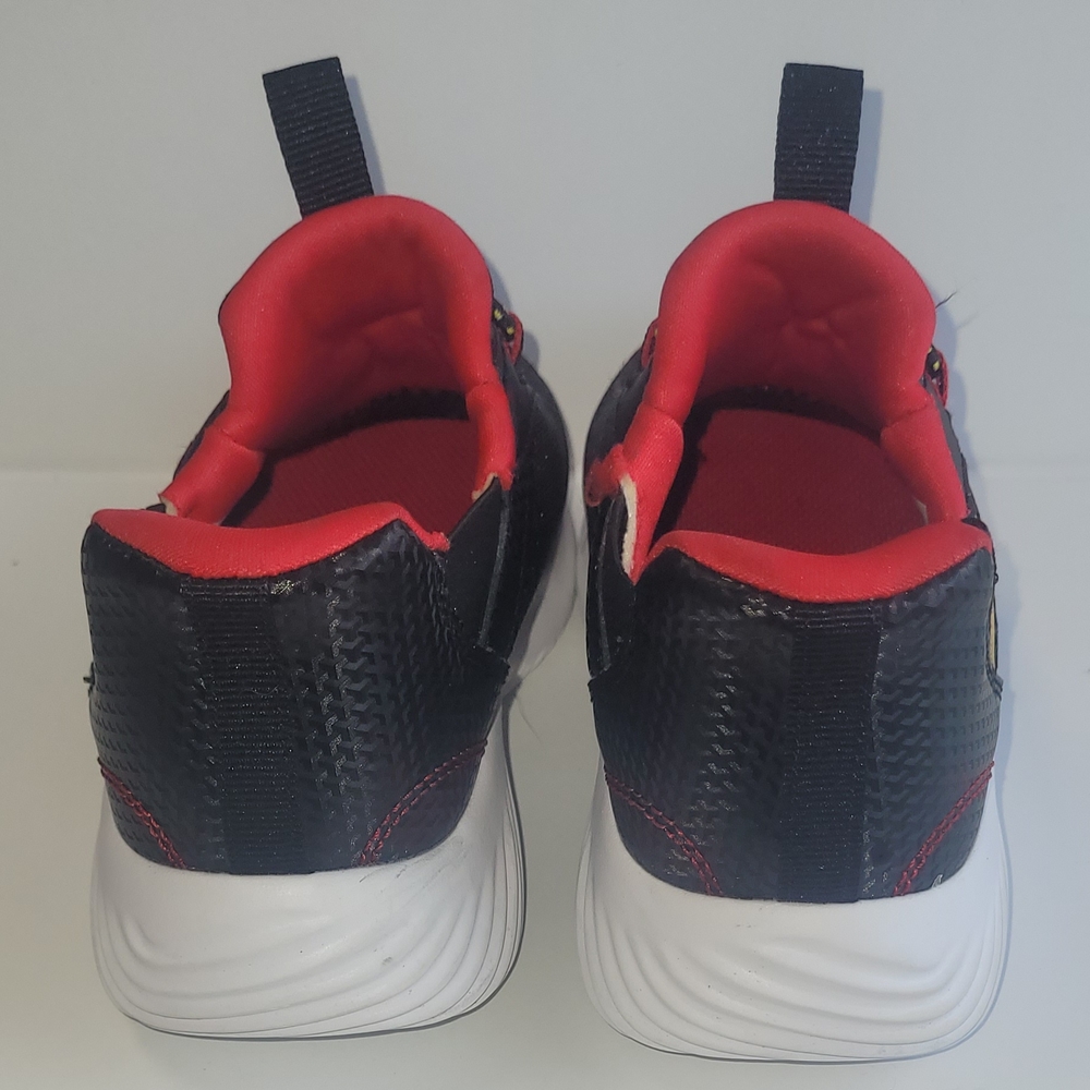 Skechers Swift Fit Kids Black and Red Sneakers - Picture 2 of 8